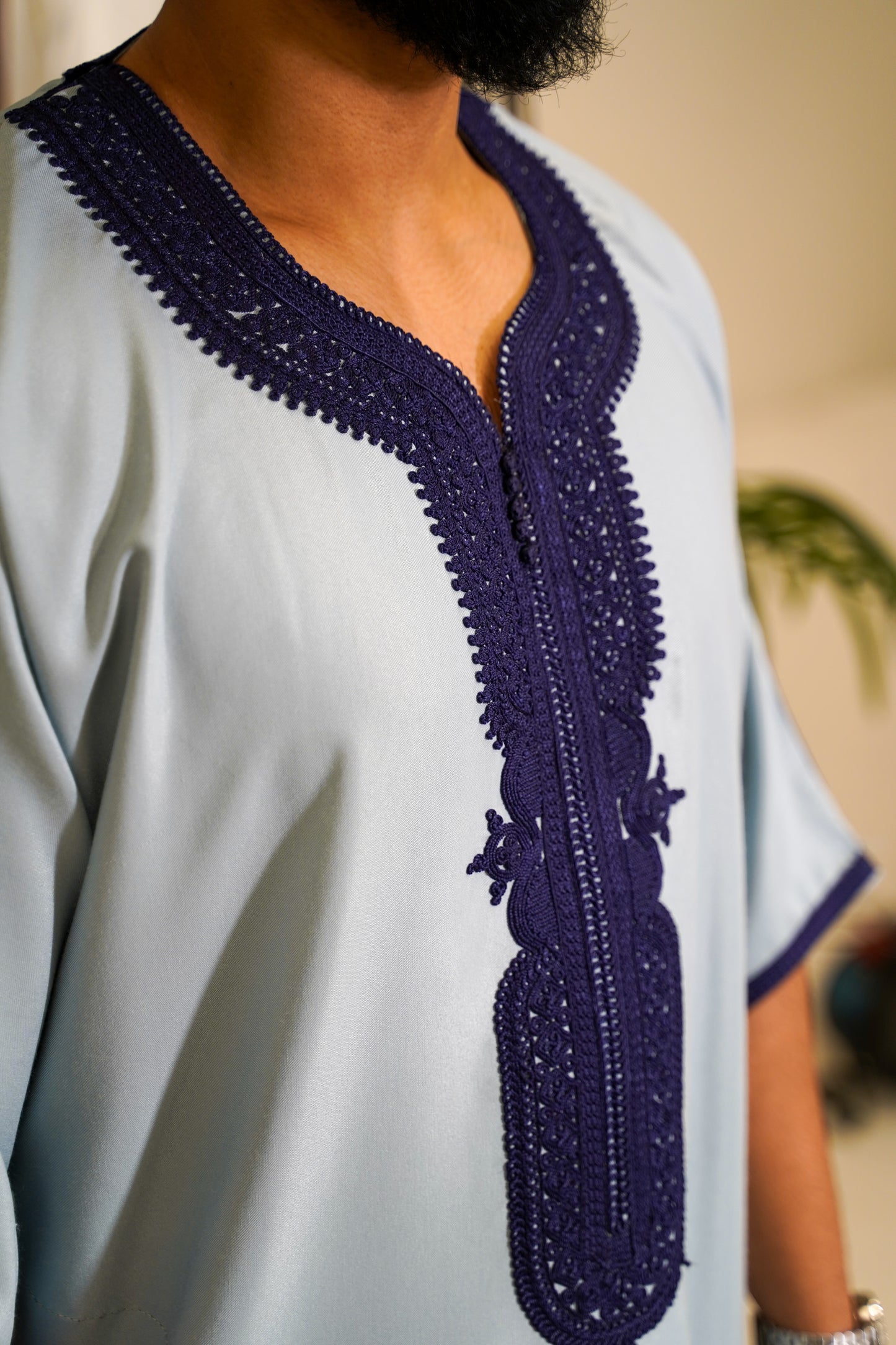 BEAU BLUE MOROCCAN GANDOURA