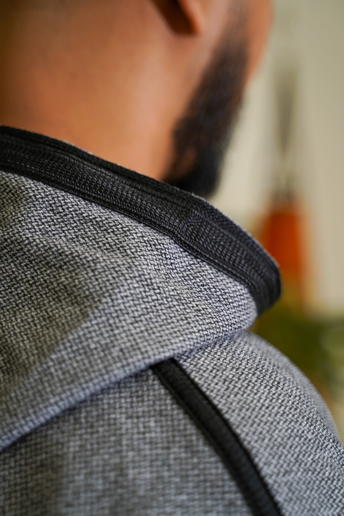 STONE GREY MOROCCAN HOODED DJELLABA